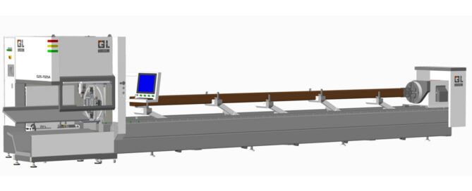 G25-7025A-3000W economy fiber laser tube cutting machine full view