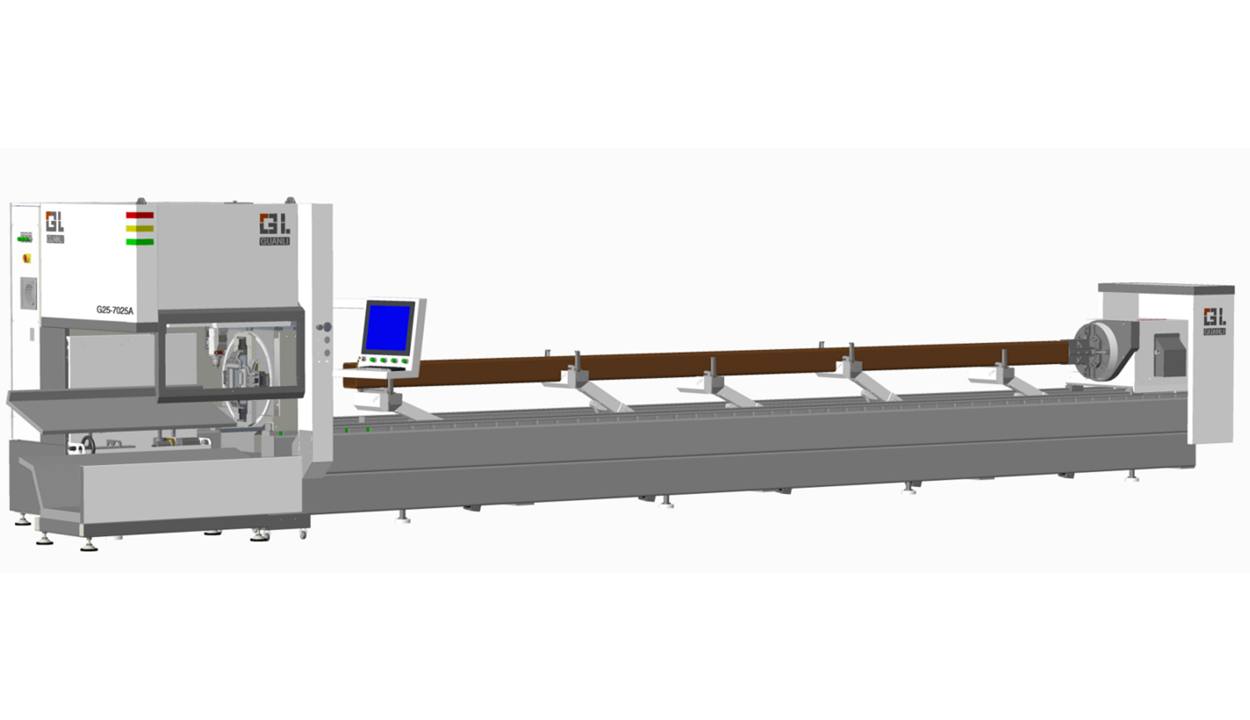 G25-7025A-3000W economy fiber laser tube cutting machine full view