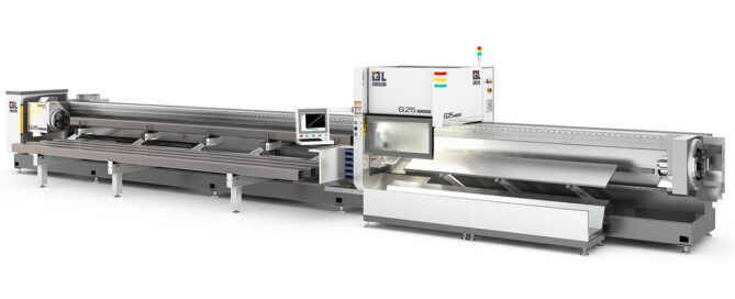 GT25 fiber laser tube cutting machine full view